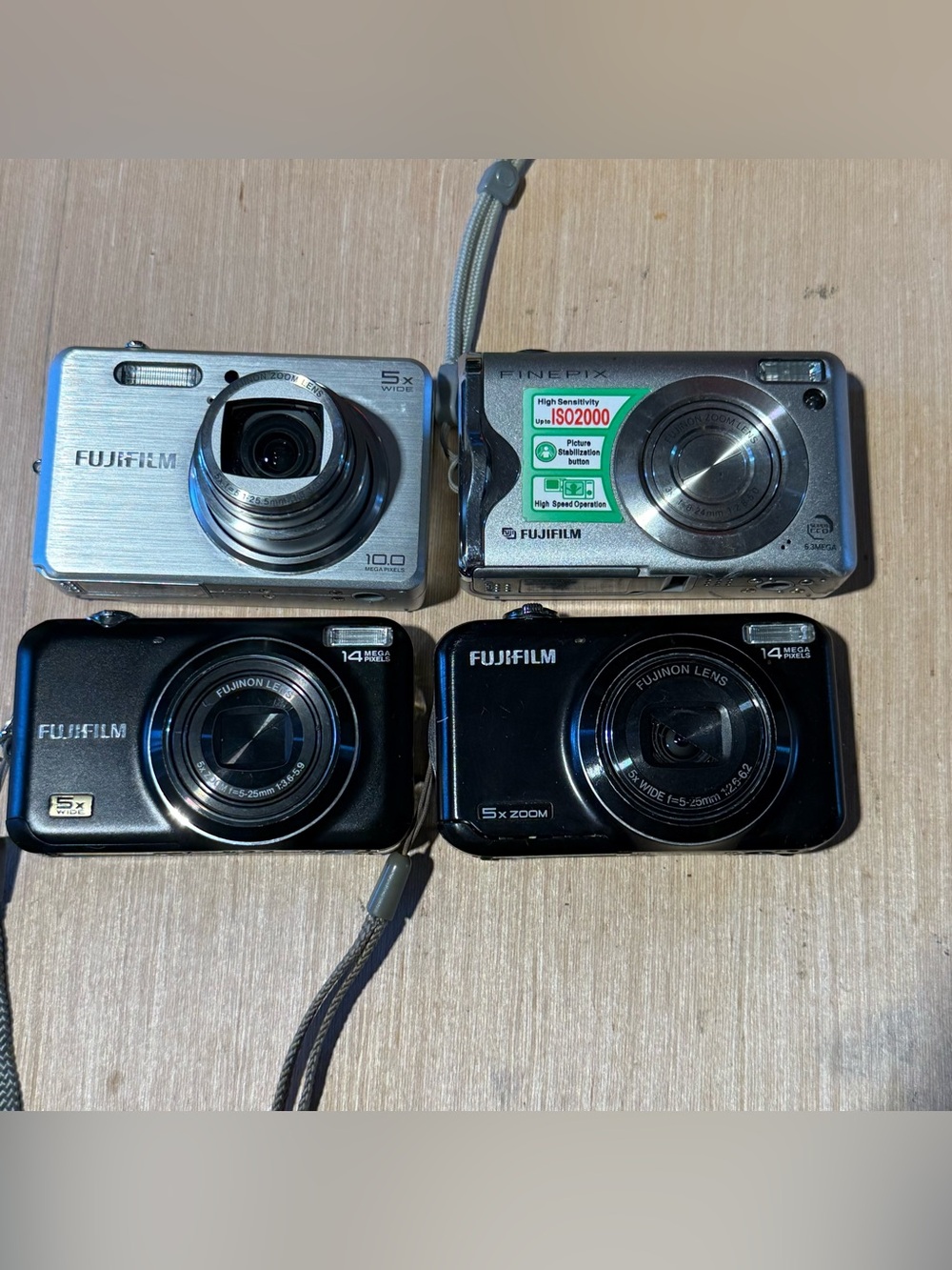 Lot of 4 Fujifilm Digital Cameras BROKEN “Parts/Repair”Buy As Is Read Info Below